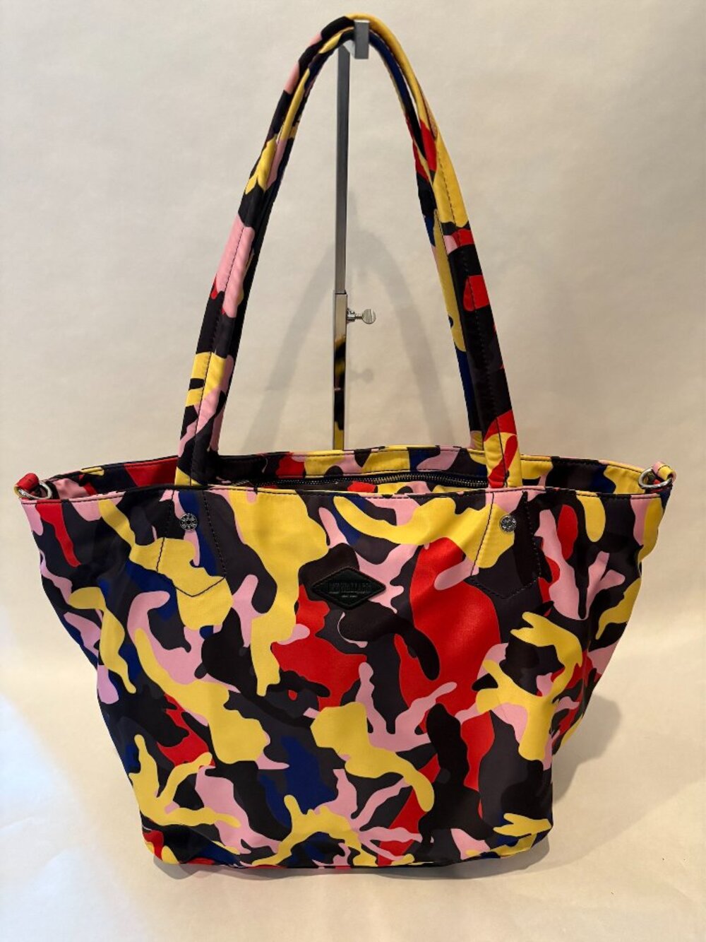 MZ Wallace Multi-Color Graffiti Large Nylon Tote Bag